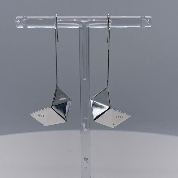 Pendant & chain, solid sterling 925 silver, real gold accent, hand made, 11 in. - Picture 11 of 16